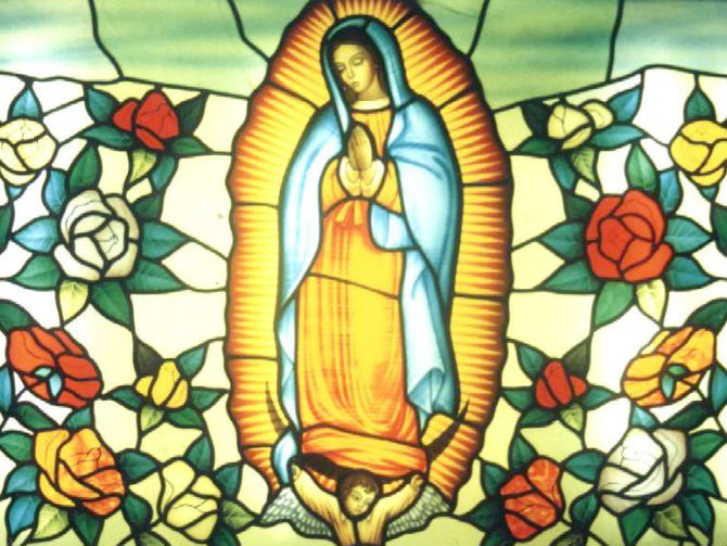 virgen vitral